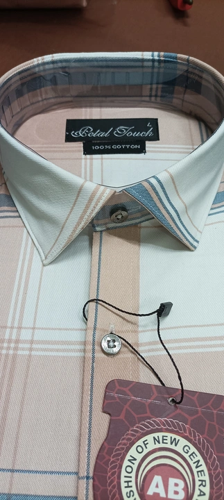 Formal checks Shirt uploaded by sanjoy textile on 1/28/2024