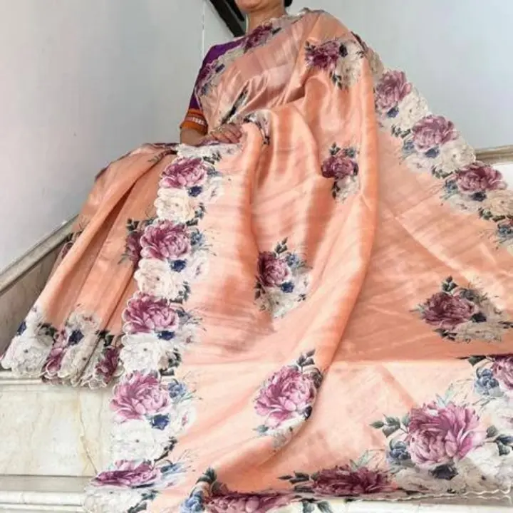Cut work saree uploaded by business on 1/28/2024