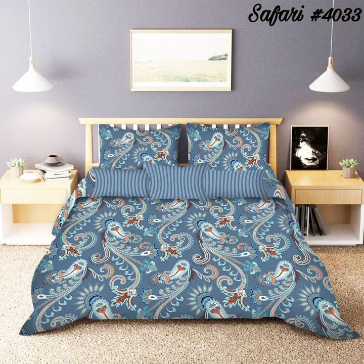 Double bed sheet with pillow cover  uploaded by Shree shyam enterprises on 1/28/2024