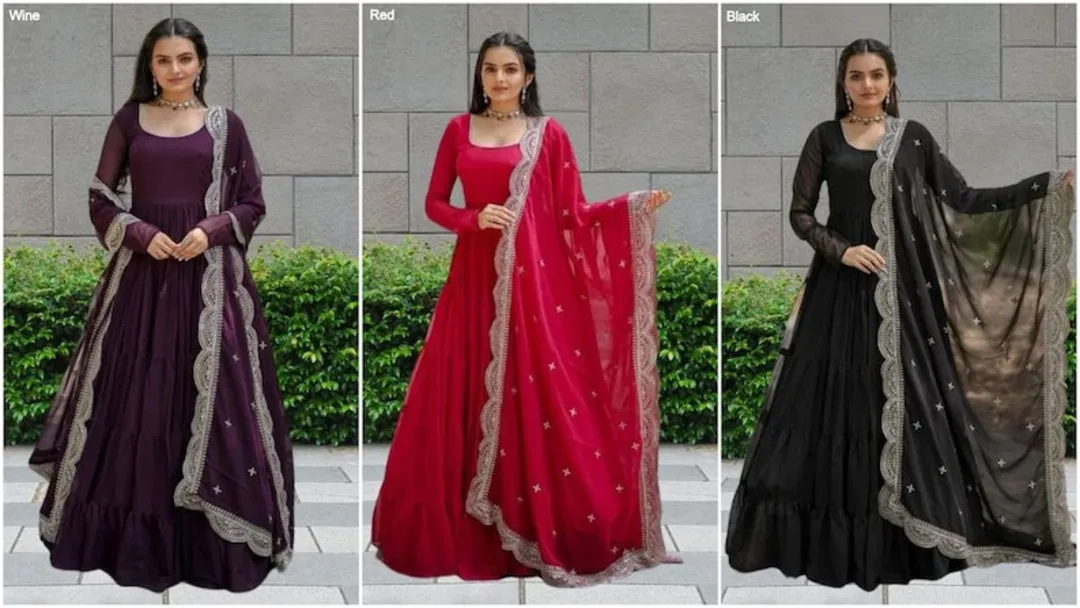Post image To order contact 6202817086

Party wear gowns premium quality

Price 700/ pc 

Minimum order 5000 rupees 

Wholesale only

COD NOT AVAILABLE