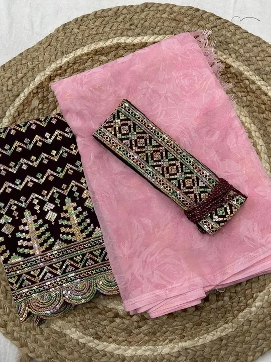 Georgett saree uploaded by Miss Lifestyle on 1/28/2024