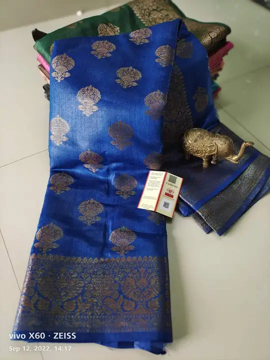 Munga Tassar silk saree  uploaded by Vishal handloom on 1/28/2024