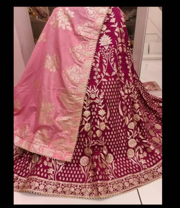 9983344462.  *😀😀Beautiful Lahenghas*😀😀
For This Wedding Season

*Pure  Banarasi Dolo silk langha uploaded by business on 1/28/2024