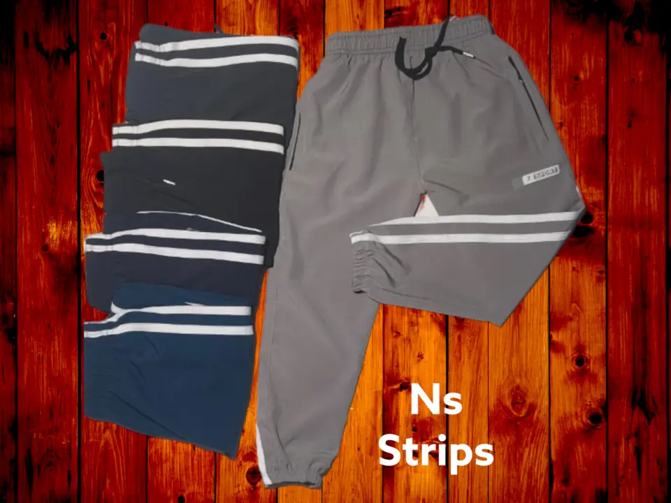 Ns laycra track pant Dubble strips Size M L XL In multi color  uploaded by business on 1/29/2024