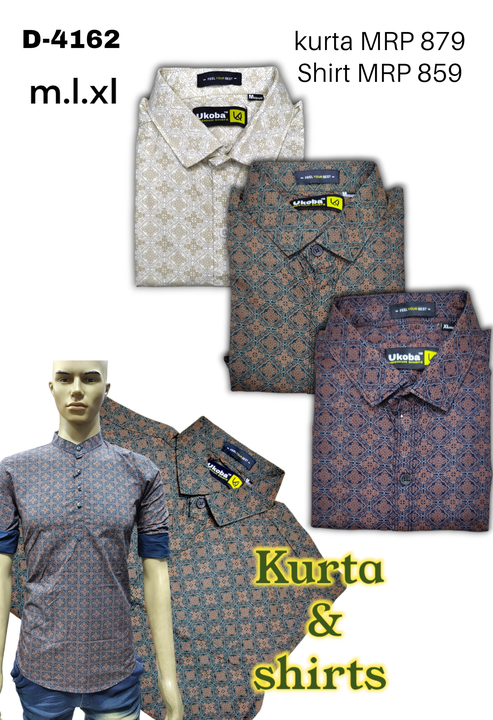 Kurtas & shirt  uploaded by Nine Apparels on 1/29/2024