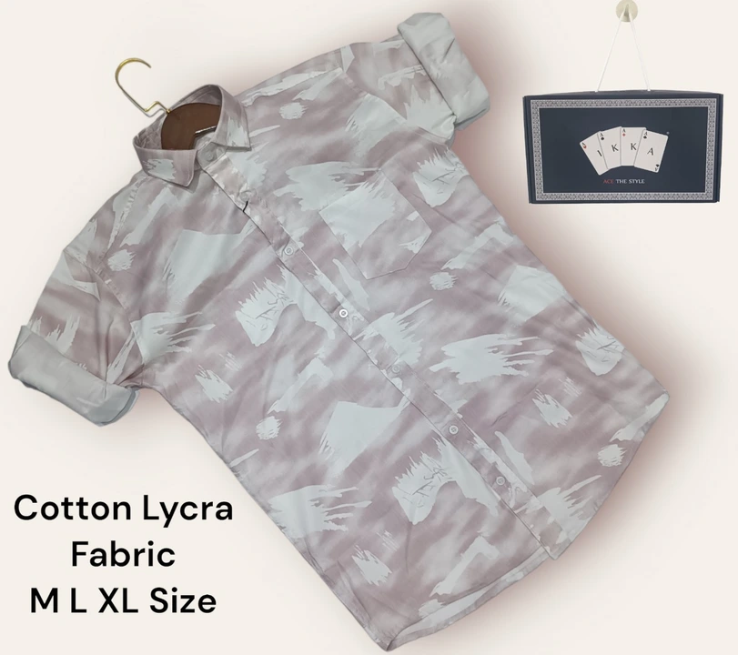 ♦️♣️1KKA♥️♠️ EXCLUSIVE  COTTON LYCRA PRINTED BOX PACKING SHIRTS FOR MEN uploaded by business on 1/29/2024