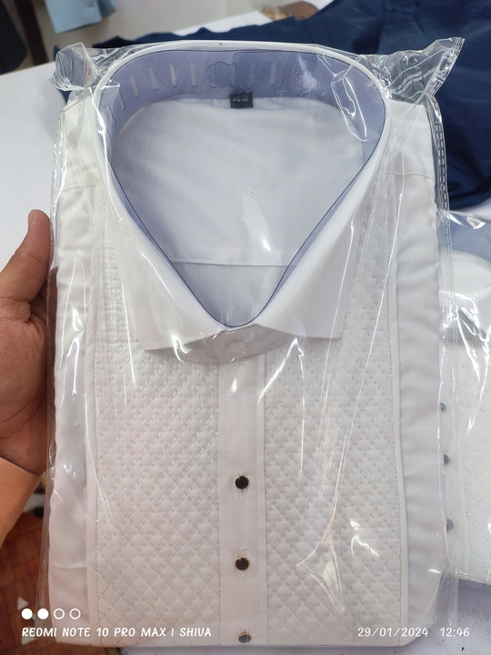White Best Quality Tuxedo Stylish Shirts    uploaded by business on 1/29/2024