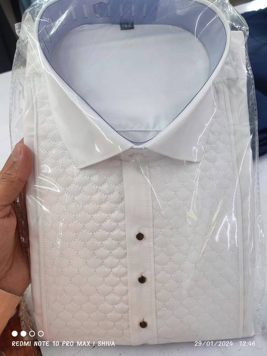 White Best Quality Tuxedo Stylish Shirts   uploaded by business on 1/29/2024