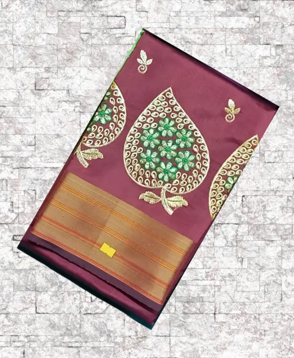 Banarasi Zari Patta Embroidery Silk   saree  uploaded by Moti gher on 1/29/2024