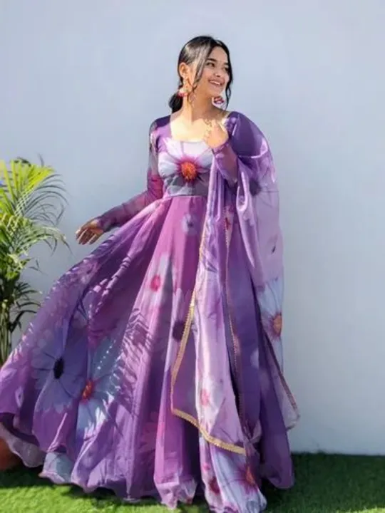 Purple Orgenza Gown  uploaded by Label Yogi on 1/30/2024