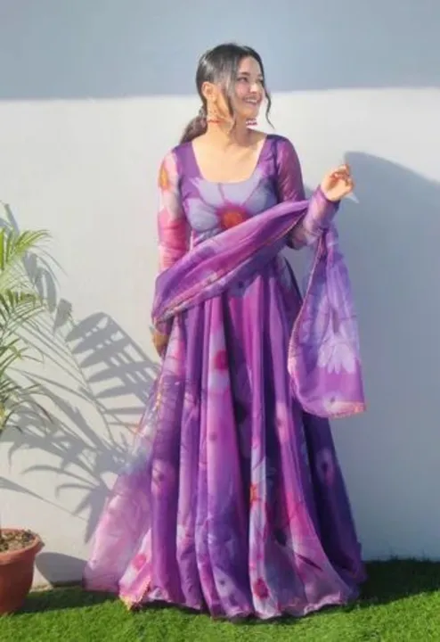 Purple Orgenza Gown  uploaded by business on 1/30/2024