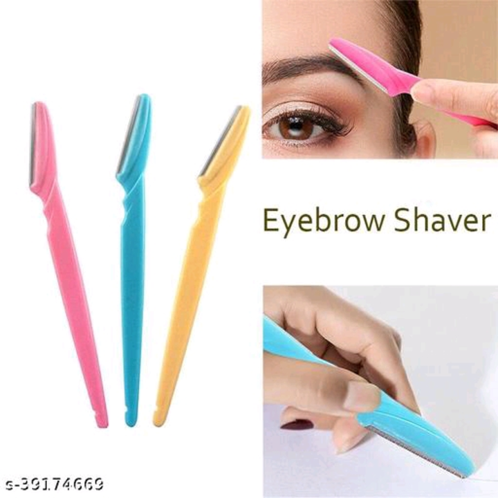 3 pcs Eyebrow Painless Facial Hair Remover Razor for Face, Women and Men (Multicolour) uploaded by business on 1/30/2024