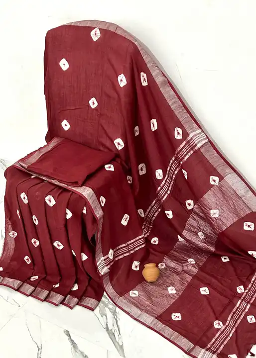Post image Hey! Checkout my new product called
🥳Newly Arrival 🥳🥳
🍁New Cotton Linen Sarees collection👆 

🍁Traditional Bagru Handblock Print Li.