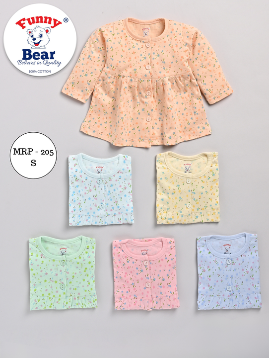 Funny Bear Baby Girl Frock Dress  | Wholesale baby clothes  uploaded by Priya Hosiery  on 1/30/2024