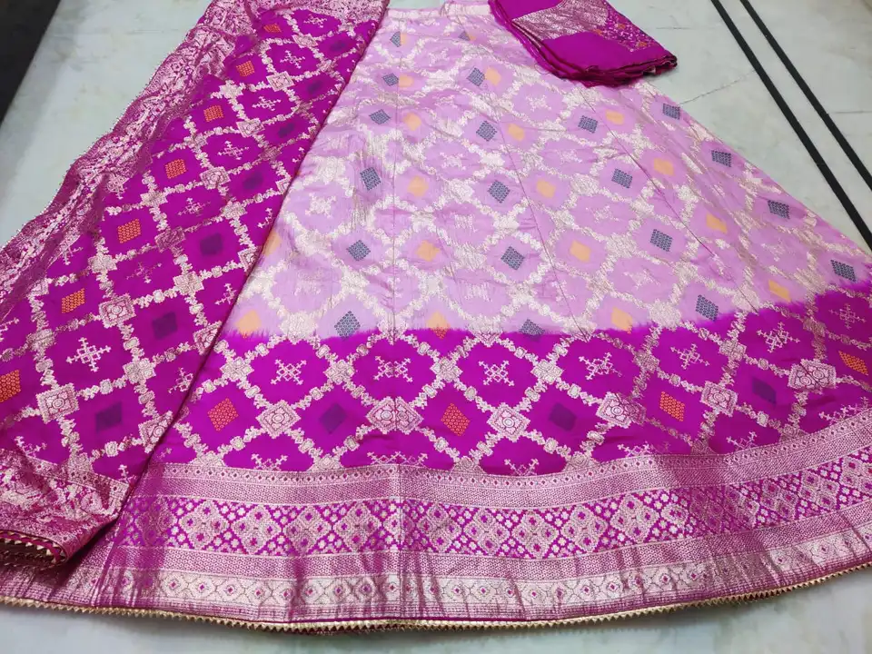 9983344462    *😀😀Beautiful Lahenghas*😀😀
For This Wedding Season

*Pure  Banarasi Dolo silk langh uploaded by business on 1/30/2024