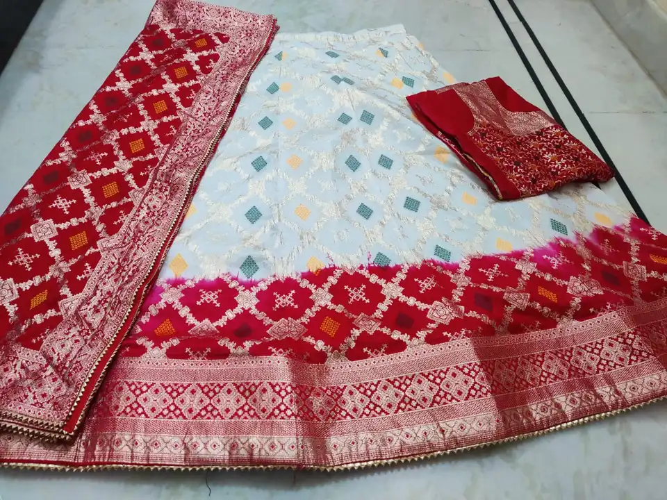 9983344462    *😀😀Beautiful Lahenghas*😀😀
For This Wedding Season

*Pure  Banarasi Dolo silk langh uploaded by Gotapatti manufacturer on 1/30/2024