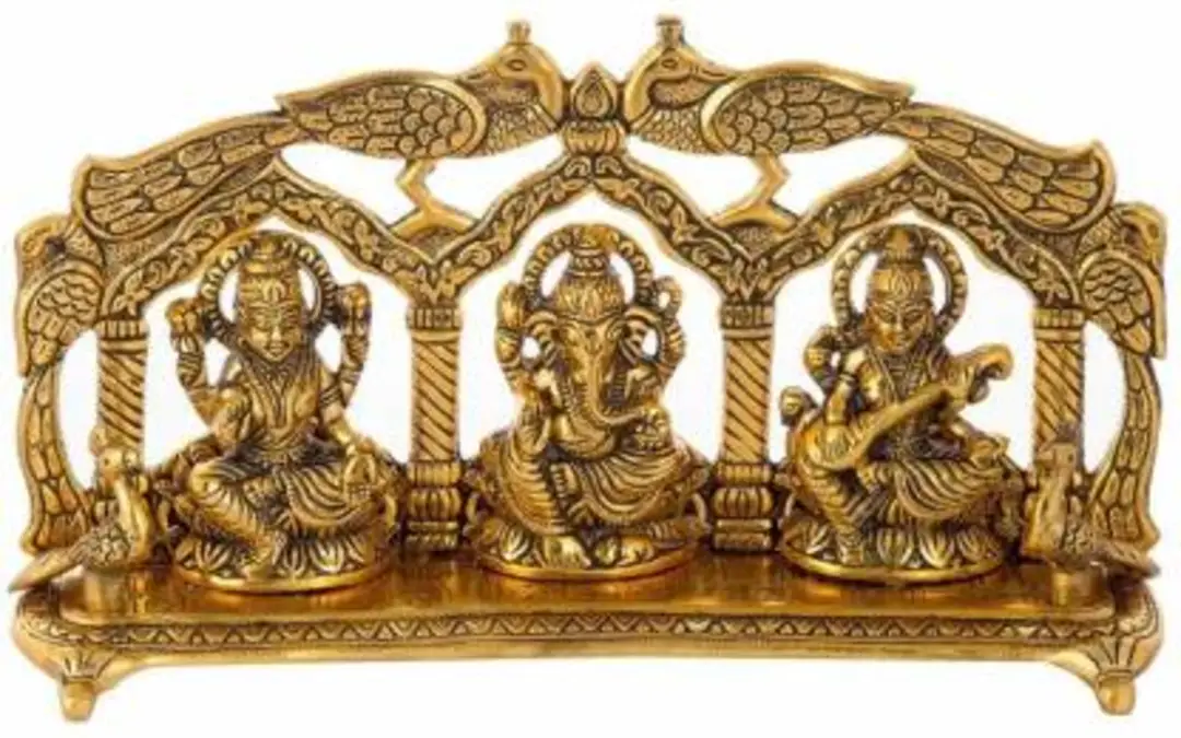 Home Decor Laxmi Ganesh and sarswati idol  uploaded by Somya Tredars on 1/30/2024