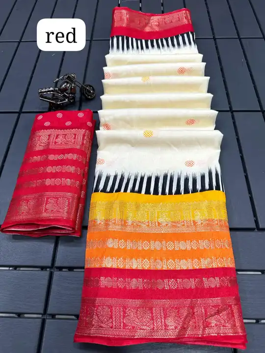 Contrast Classy weaving kanchi Border  uploaded by Miss Lifestyle on 1/31/2024