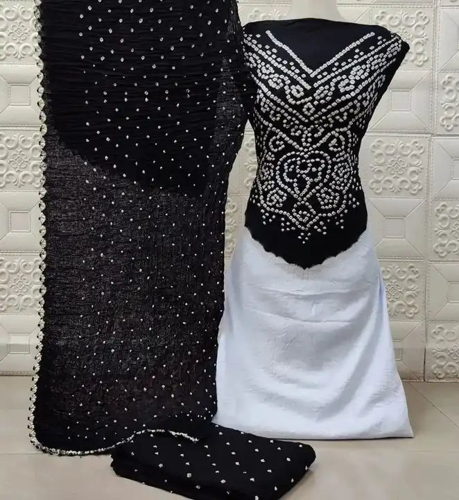 Bandhni dress material  uploaded by Dresss material  on 2/1/2024