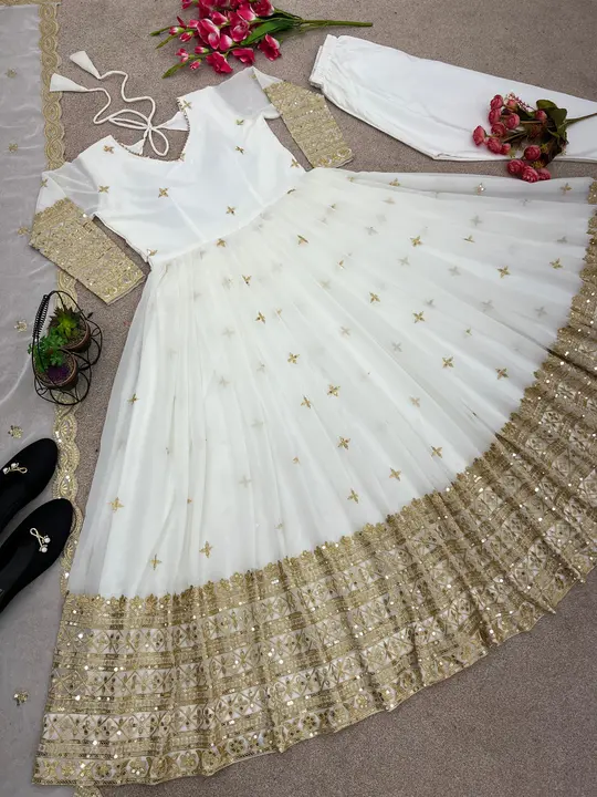 Gown bottom dupatta  uploaded by business on 2/1/2024