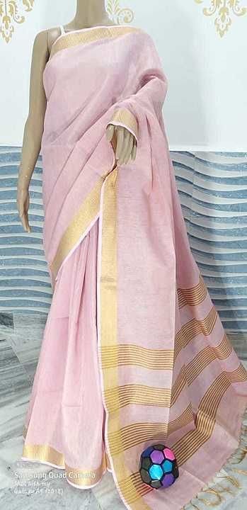 Post image I'm manufacturing Saree with blouse piece 💯 pure linen Kota cotton and silk saree is available please contact me WhatsApp number 6206186217