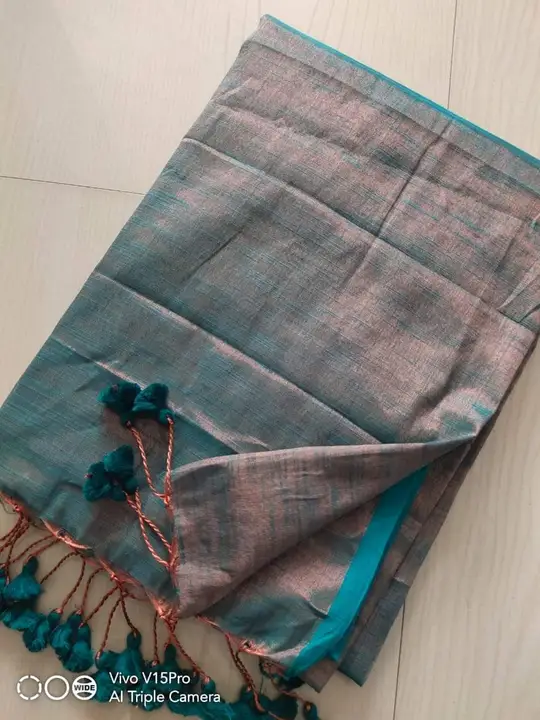 Handloom Tissue Cotton Saree  uploaded by Milaans on 2/1/2024