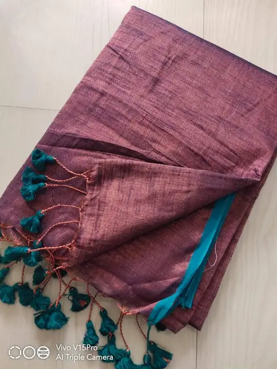 Handloom Tissue Cotton Saree  uploaded by Milaans on 2/1/2024