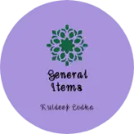 Business logo of General items