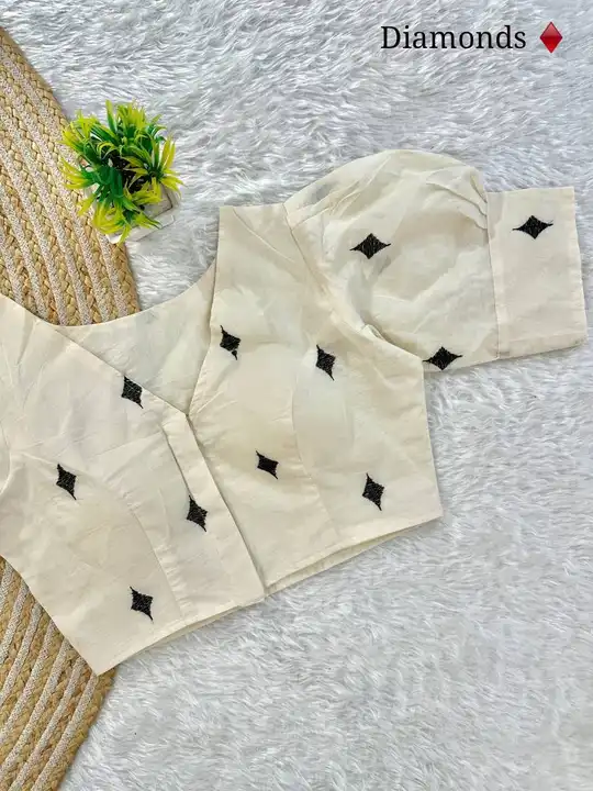 Pure Khadi *Cards ♠️♥️♣️♦️Blouse uploaded by business on 2/2/2024