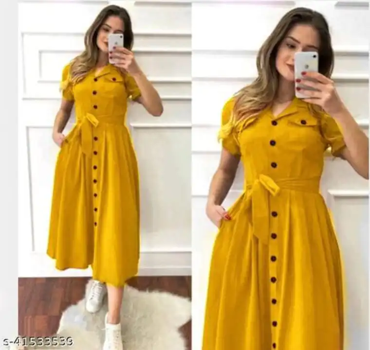 SELFI LONG MIDI WITH TWO POCKET uploaded by Swastik creation on 2/2/2024