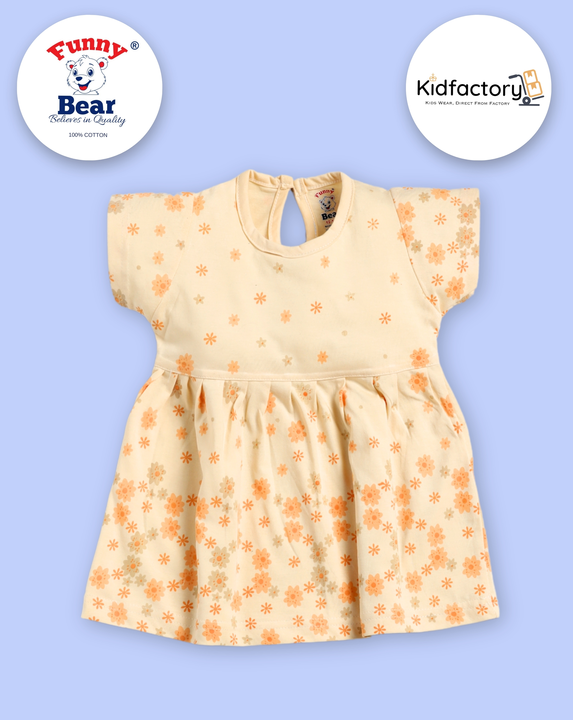 Funny Bear Baby girl dresses cotton frock  |  kids wear manufacturer in Mumbai  uploaded by Priya Hosiery  on 2/2/2024