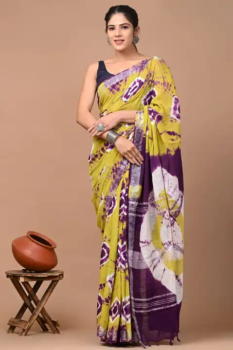 Linen saree  uploaded by The print house  on 2/2/2024