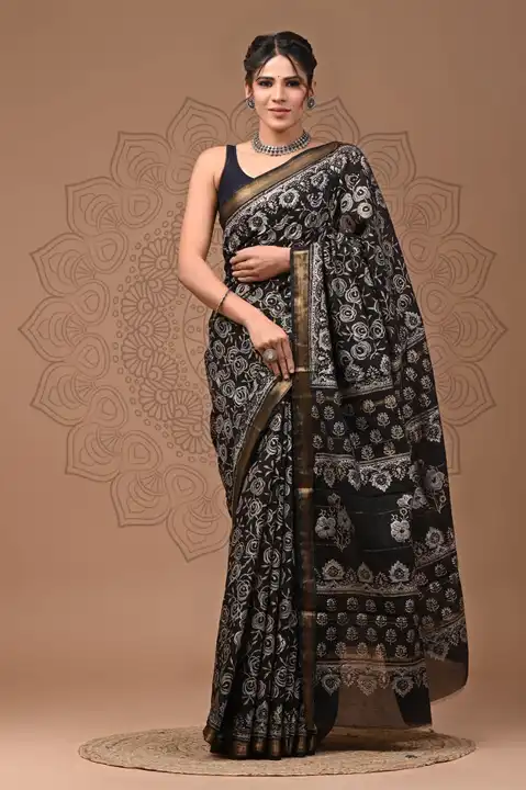 Maheshwari silk saree  uploaded by The print house  on 2/2/2024