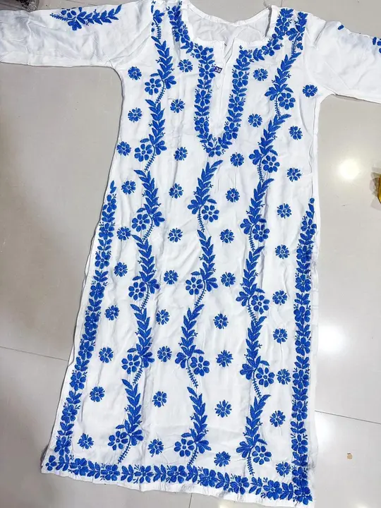 Rayon Kurti ( Only Bulk ) uploaded by Lucknow chickan Fashion on 2/2/2024