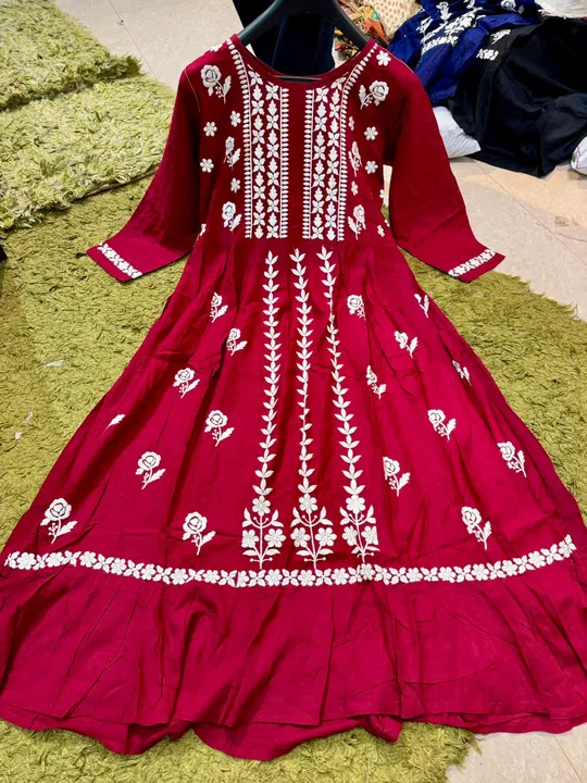 Cotton Embroidery Kurti... Whatsapp 9830750023 uploaded by business on 2/2/2024