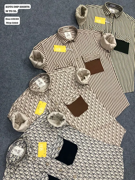 Imported fabric shirts  uploaded by Fidak Enterprise on 2/3/2024