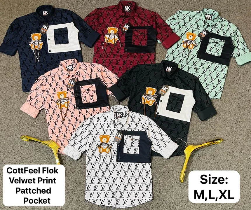 Teddy Printed Designer Shirts uploaded by MUMBAI SHIRTS  on 2/3/2024