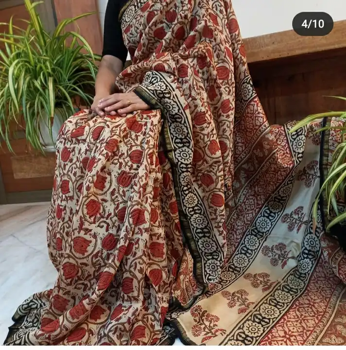 Post image ``New stock catalogue kalmkari print chanderi available``` 👌🏻

 _Beautiful hand block attractive fancy "kalmkari print” chanderi saree &amp; "printed blause pc" with paiping jari border_ 

 _Material- half silk by half cotton_ 


👉 ```free ship``` ✈️

👉 _Only first time dry clean &amp; second time normal home washibal_ 

Order now- 🛍️🛒


World wide shipping available✈️

Dirrectly manufacturers &amp; suppliers, more details plz ping my whatsapp no 8770083058, 8962296317 then pico &amp; foll fesilty available 

My Shop address...

🌺 GSTIN : 23AACAV3768RIZR

Near new bus stand Sanda colony chanderi Dist. ashok nager Madhya pradesh
Pin 473446

#chanderisarees #silksarees #instagramers #handwoven #instagrambusinesses #onlinebusiness #handweaves #indianhandlooms #indianwear #indiansareeshopping #indiantextile #indianhandlooms #mograwork #hamdloomart #handloomsaree #usasaree #indiansarees360 #silksarees #Fancywear #weddingwear #shorts #viral #sareelove #silk #handloomsareesonline #kalamkarisarees #ajrakhprints #modalsilk #trendingpage
