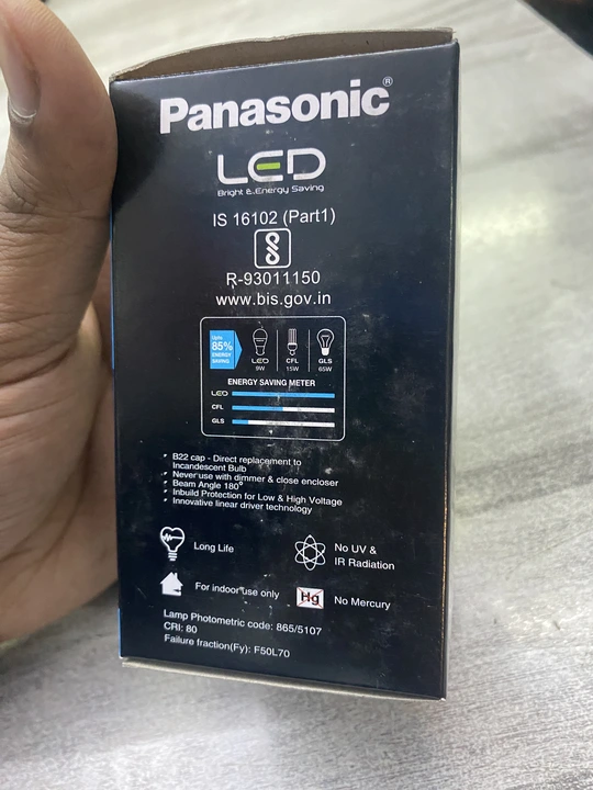 Panasonic 9w Led Bulb uploaded by Birla Electronics on 2/3/2024