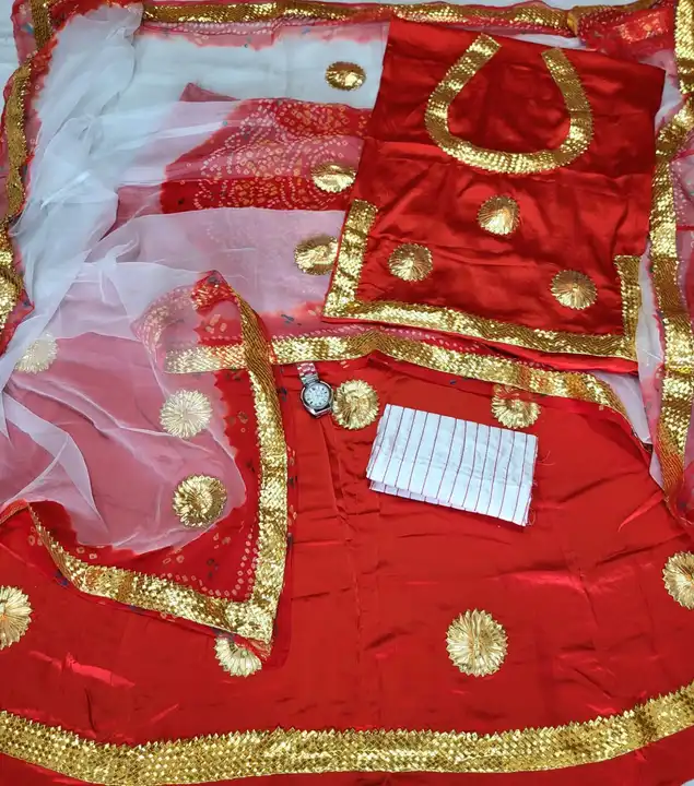 Post image Faag special 🥳😍

Best quvlity 😍🥳
Satin suit faag rai bandhej chundari pyor odhna with lace work

Aari magnji gota kiran

avilble only@3850

Book fast😍🥳,p,https://chat.whatsapp.com/DF11cKCGyMKASKqVZIFdiV
