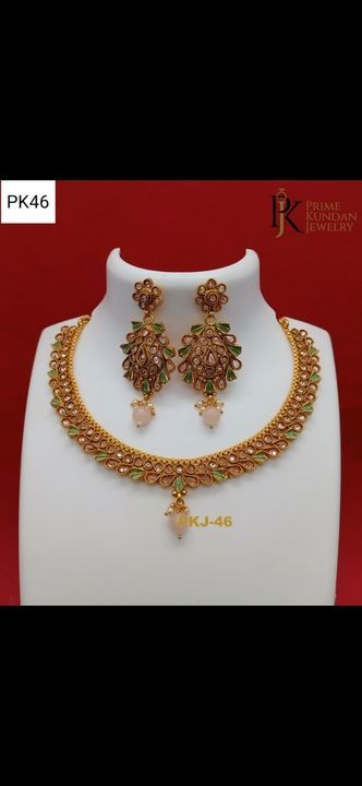 Premium quality copper Necklace set for women  uploaded by Prime Kundan Jewelry  on 3/25/2021