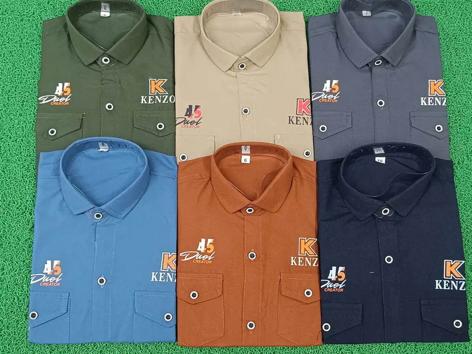 (5*10) size Cotton shirts double pocket uploaded by Jai kaali garment on 2/4/2024