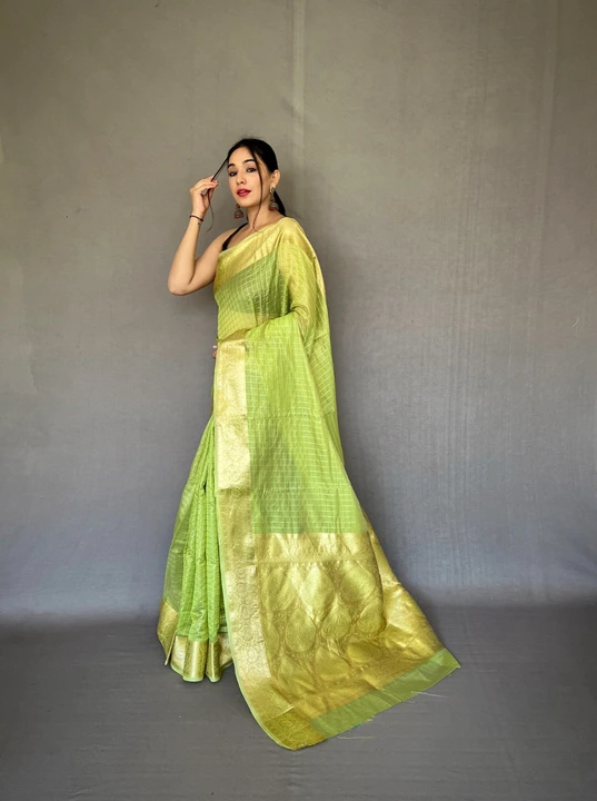 Organza saree uploaded by Miss Lifestyle on 2/4/2024