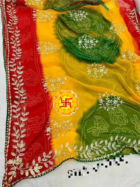 Hello Everyone See Today’s Latest Collection In Daily Wear Fancy Saree Concept.  *Jorgett Fabric Wit uploaded by Marwadi Businessmen on 2/5/2024