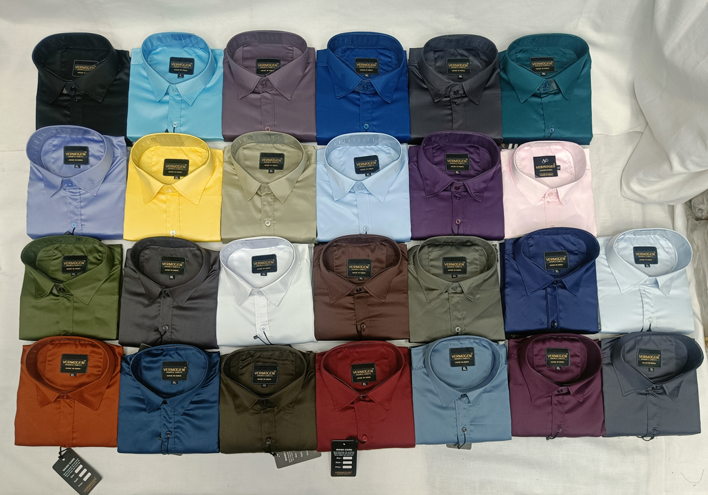 Party Wear Satin Shirts uploaded by MUMBAI SHIRTS  on 2/5/2024