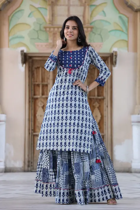 Cotton kurti & skirt  uploaded by Indiana Creations  on 2/5/2024