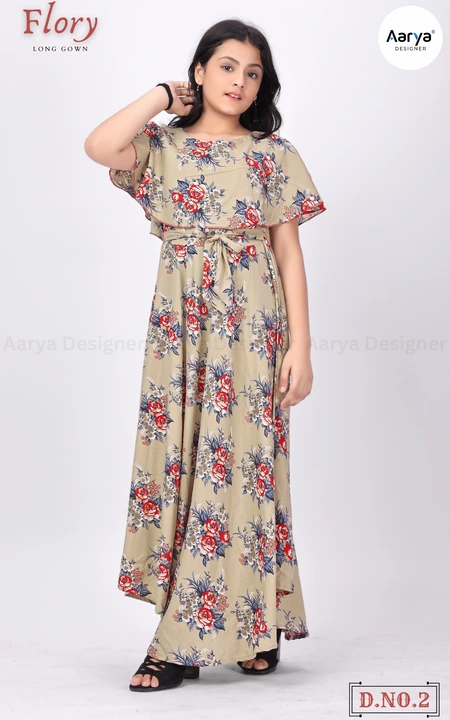 New kids *Flory long Gown *  uploaded by Aarya Designer on 2/5/2024