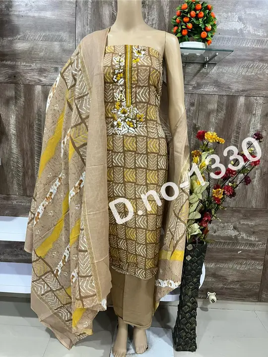 Cotton dupatta Suit and Dress Material  uploaded by Zuberiya Global on 2/5/2024