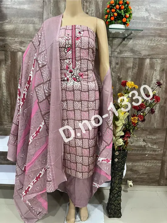 Cotton dupatta Suit and Dress Material  uploaded by Zuberiya Global on 2/5/2024