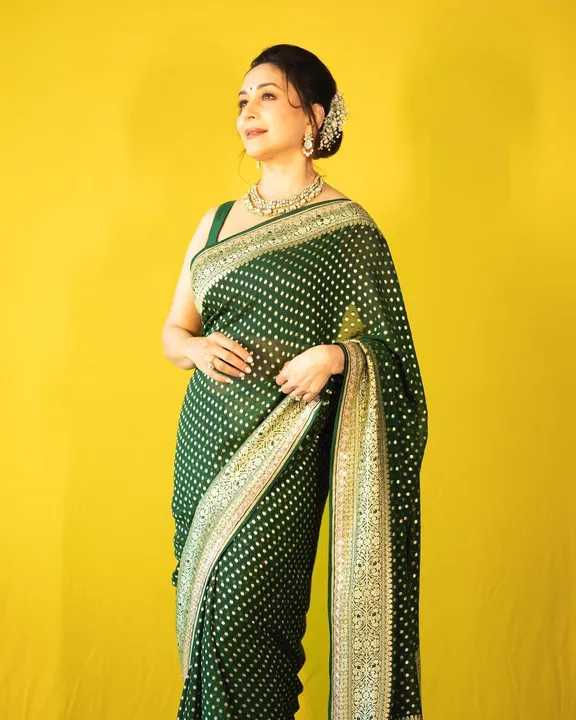 Rich pallu with hevay brordar with allover buta design saree  uploaded by DHANANJAY CREATIONS on 2/5/2024